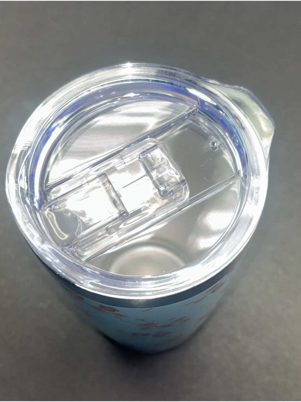 NWT Lug SAKURA GUZZLE Tumbler Cherry Blossoms Insulated Metal Mint Coral Flowers - Picture 4 of 5